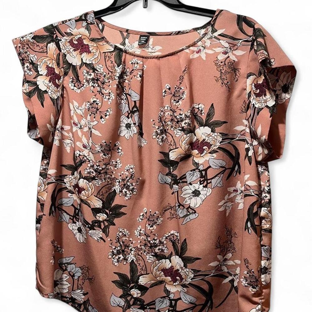 SHEIN Pink Floral Blouse